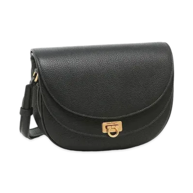 Salvatore Ferragamo Gancini Cross Body Bag "Black"