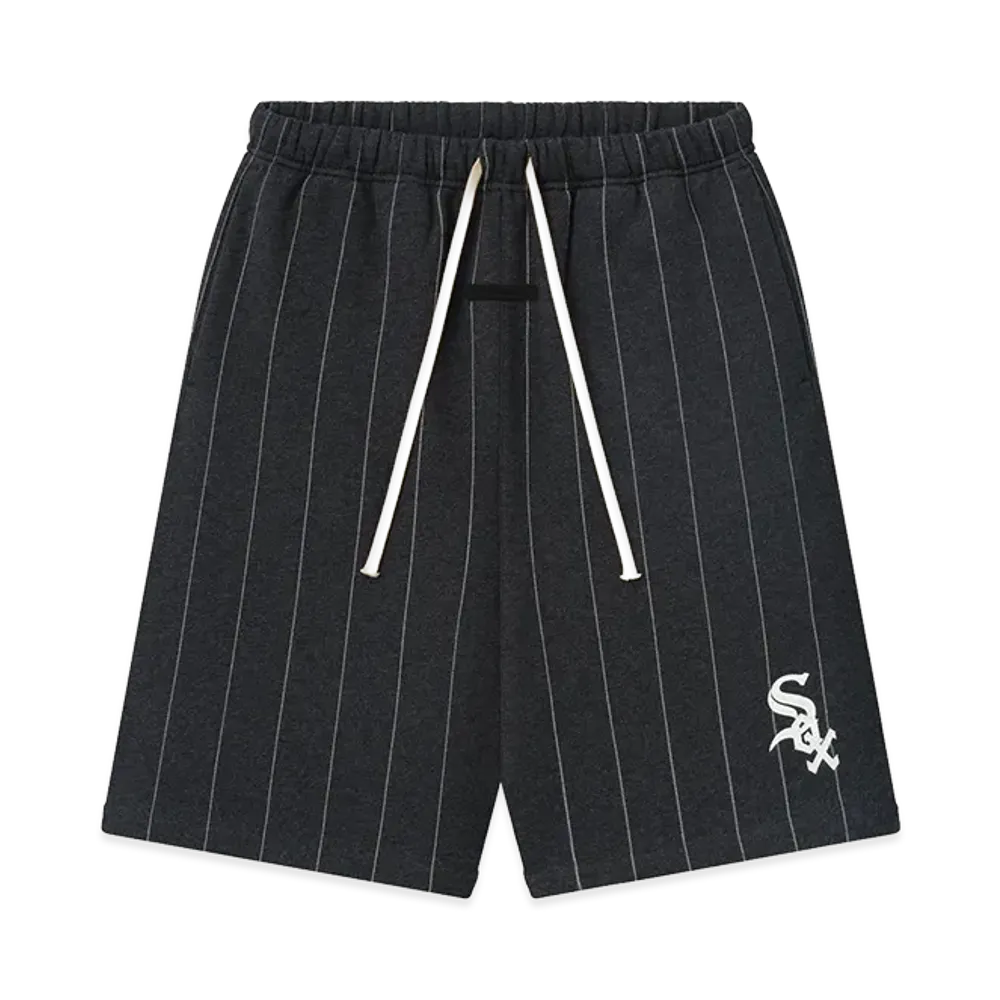 FEAR OF GOD x MLB White Sox 90's Sweatshort "Iron Heather W White Pinstripes"