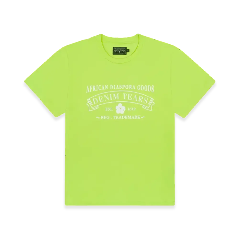 DENIM TEARS ADG Tee "Lime"