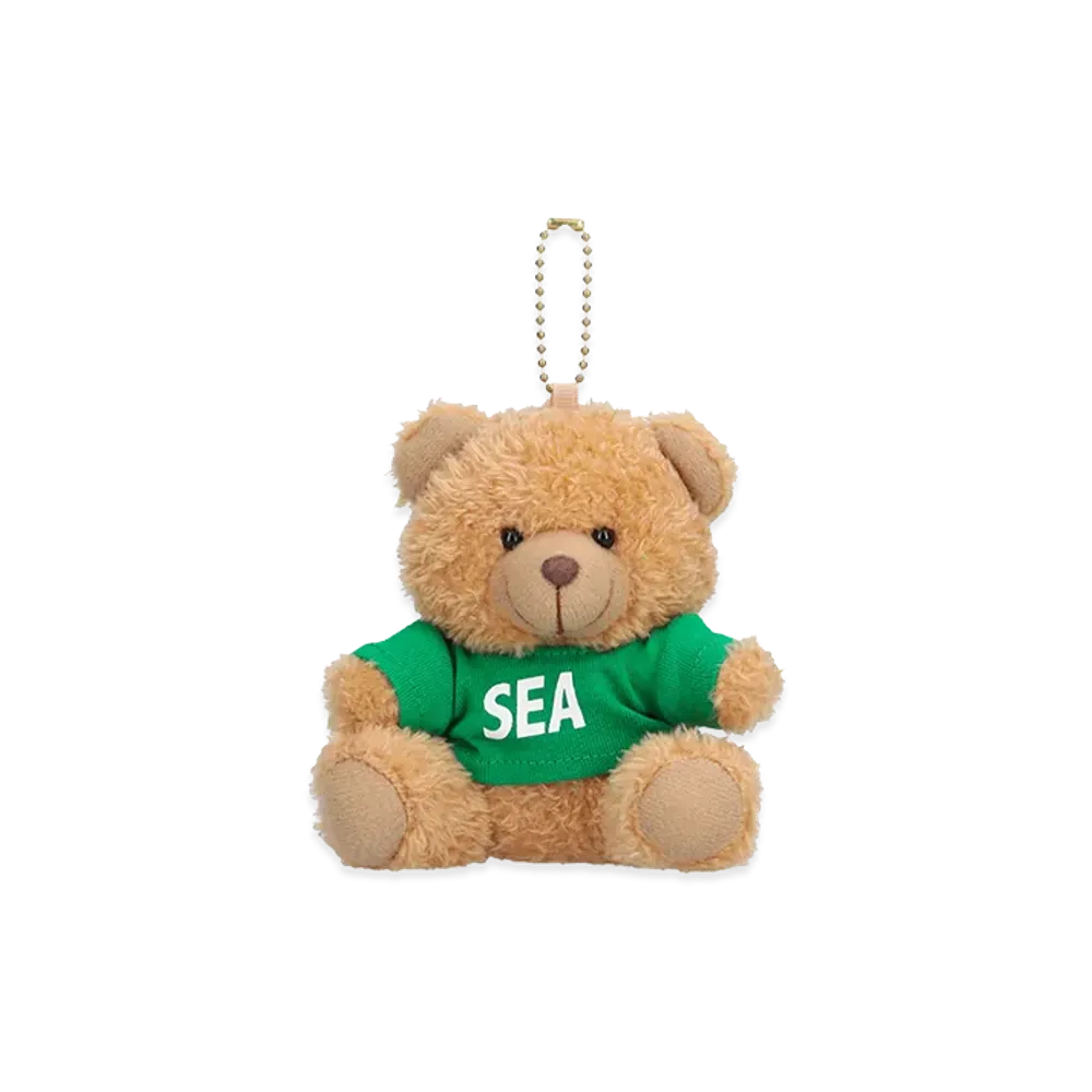 WIND AND SEA Teddy Bear Key Ring "Green"