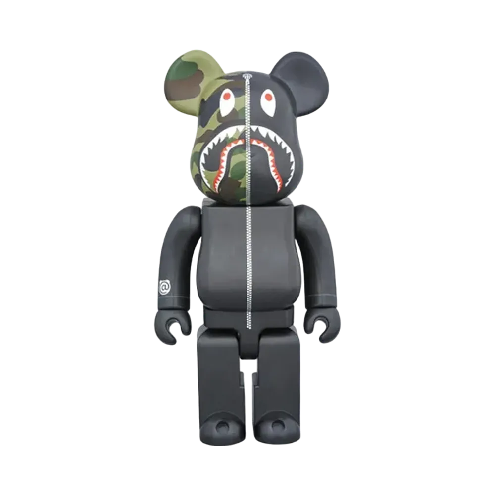 Bearbrick x Bape 1st Camo Shark 1000%