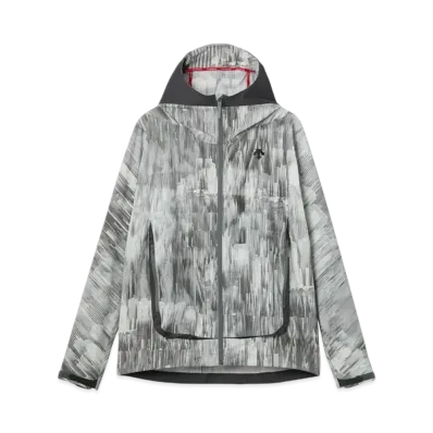 DESCENTE ALLTERRAIN Windshell Hoodie "Gray Print"