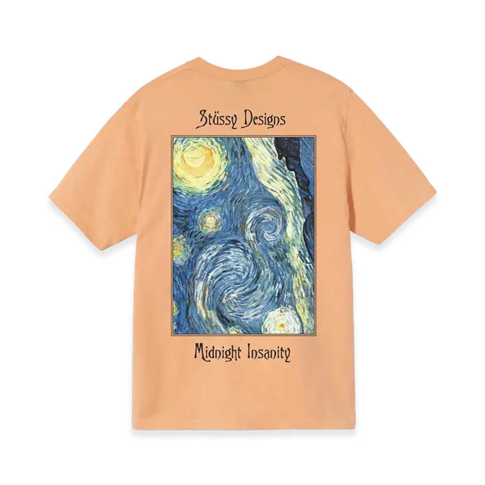 Stussy Midnight Insanity Tee "Peach"