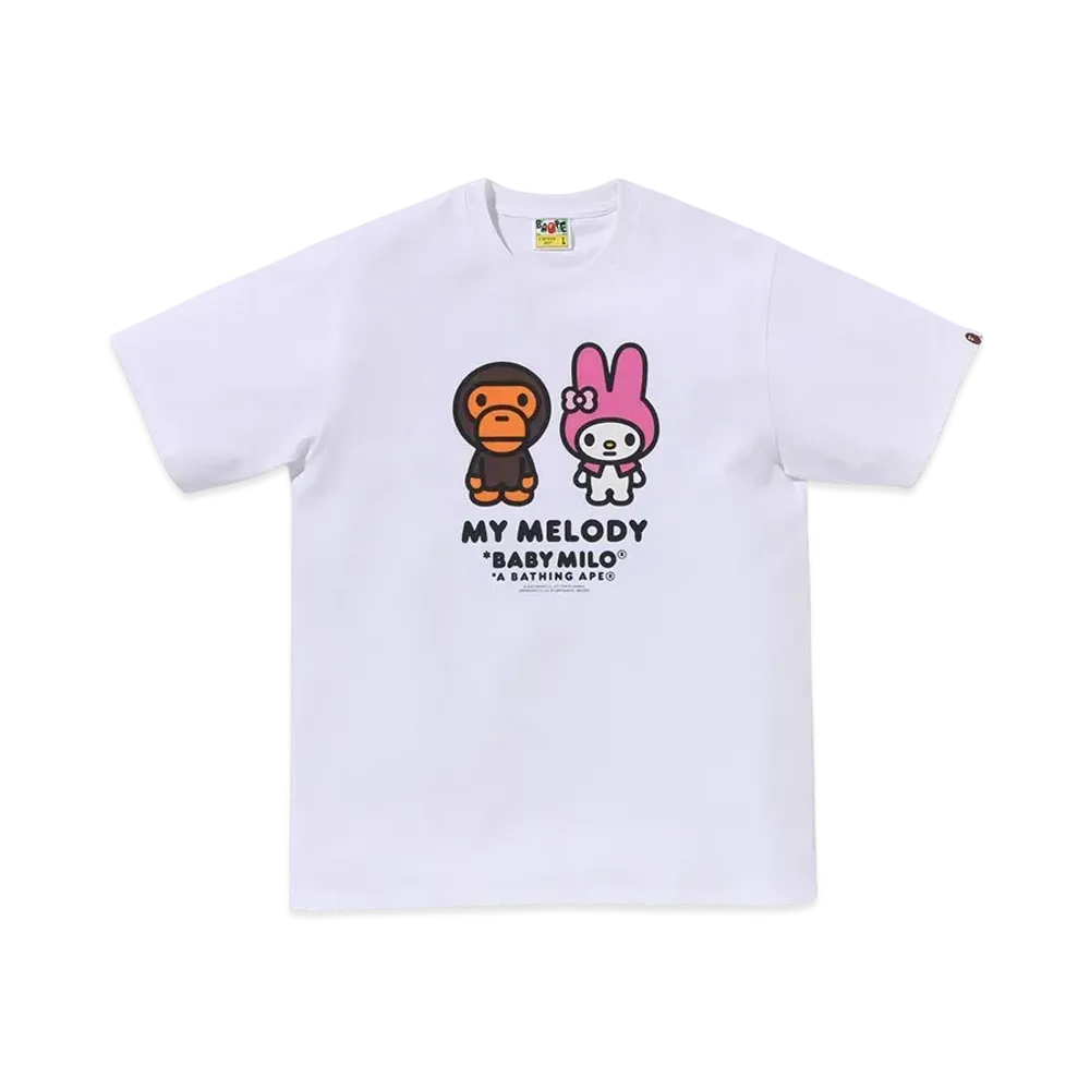 A BATHING APE Baby Milo x My Melod Tee Mens "White"