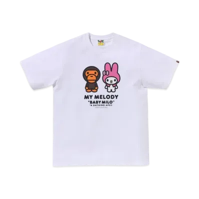 A BATHING APE Baby Milo x My Melod Tee Mens "White"
