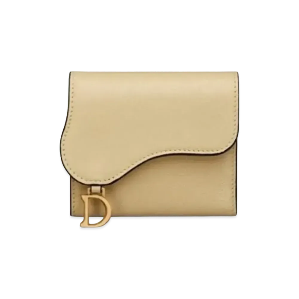 Dior Saddle Lotus Wallet "Light Yellow"