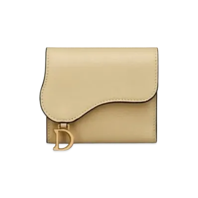 Dior Saddle Lotus Wallet "Light Yellow"
