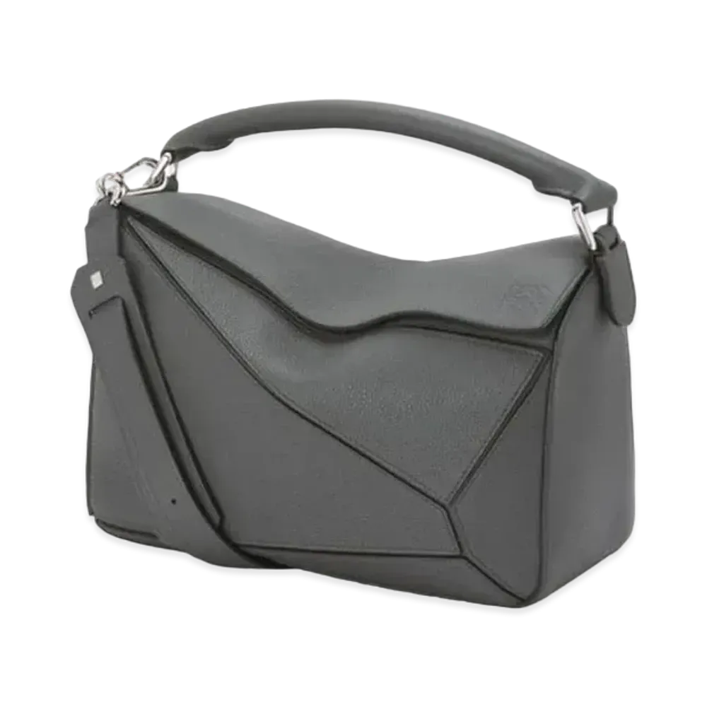 LOEWE Puzzle Bag In Soft Grained Calfskin "Anthracite"