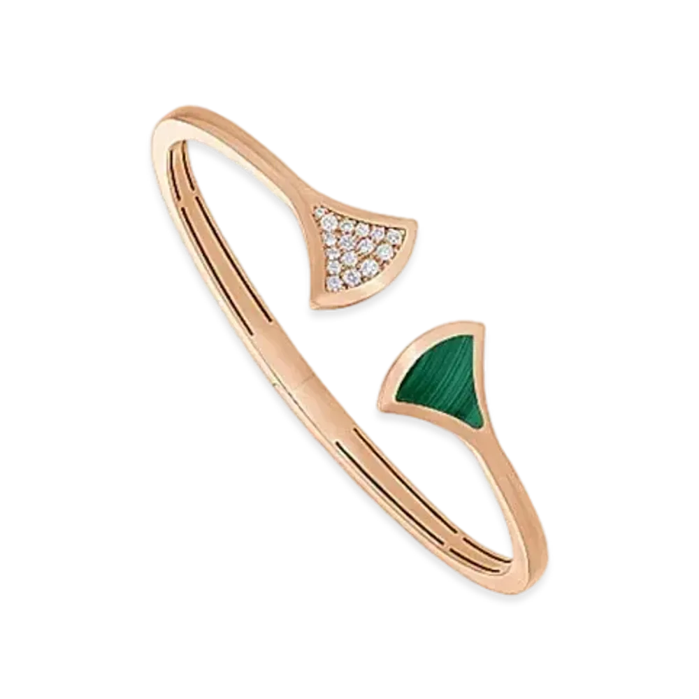 BVLGARI Divas Dream Bracelet Diamond Malachite "Green"