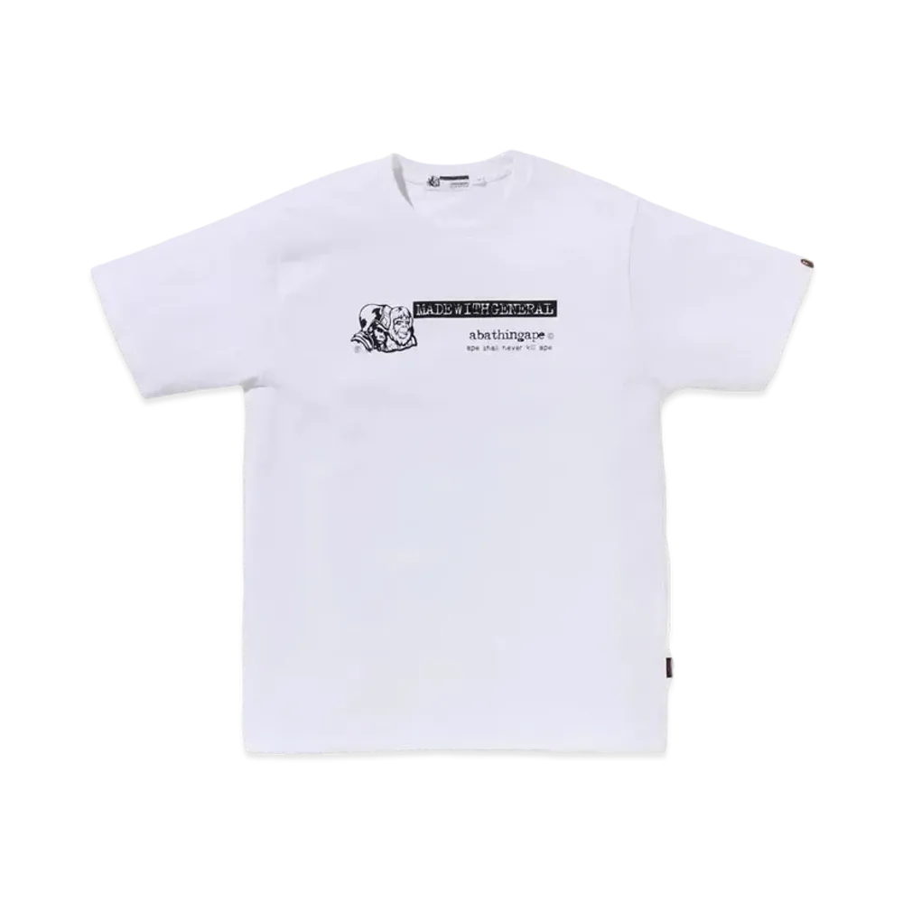 A BATHING APE Bape Legacy OG General Name Tee "White"