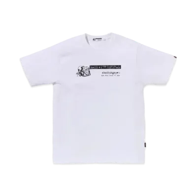 A BATHING APE Bape Legacy OG General Name Tee "White"