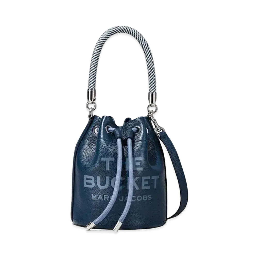 Marc Jacobs The Leather Bucket Bag "Blue Sea"
