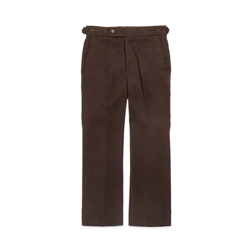 Needles SIDE TAB TROUSER - POLY SERGE "Brown"