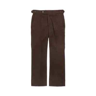 Needles SIDE TAB TROUSER - POLY SERGE "Brown"