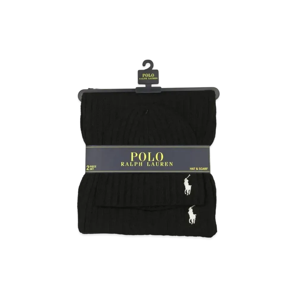Polo Ralph Lauren Knit Scarf "Black"