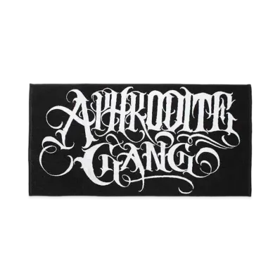 APHRODITEGANG Classic Logo Jacquard Beach Towel "Black"