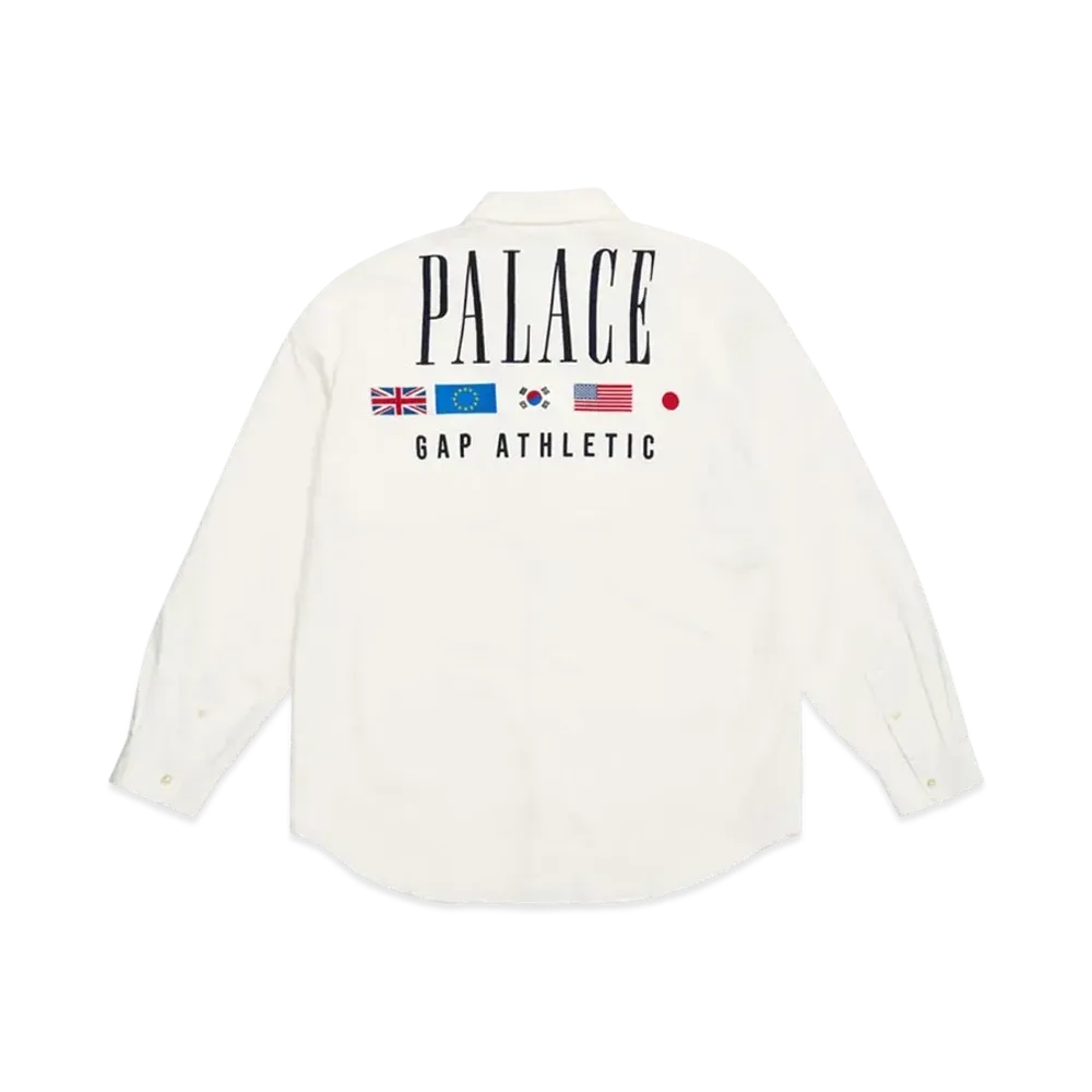 PALACE x Gap Oxford Drop Shoulder "White"