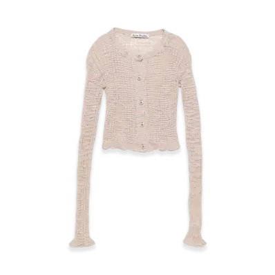 Acne Studios Wide Rib Cardigan "Dusty pink"