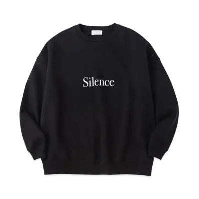 POET MEETS DUBWISE Silence Oversized Sweat "Black"