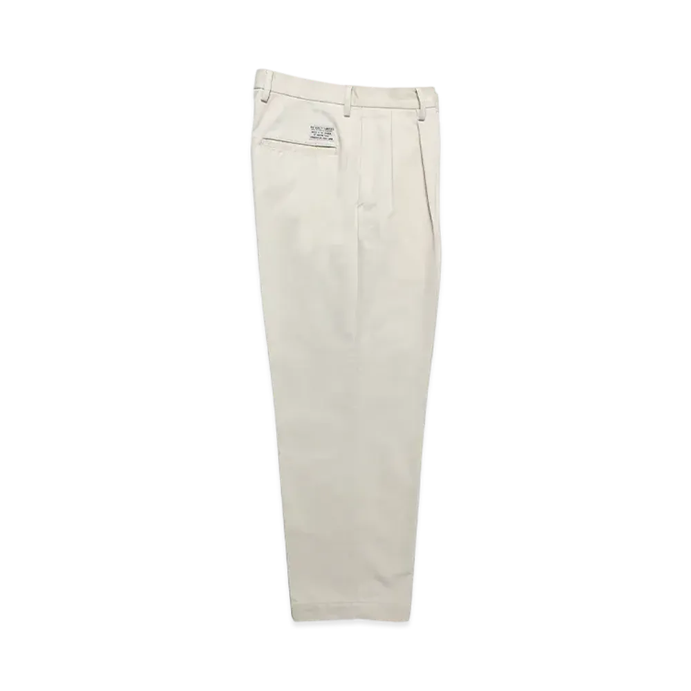 WACKO MARIA Double Pleated Chino Trousers "Light Beige"