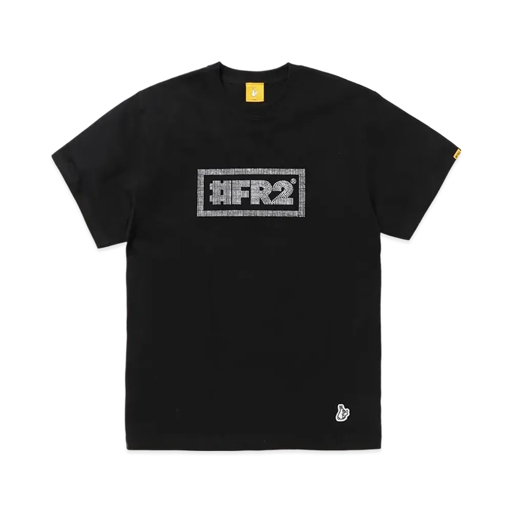 FR2 Rhinestone #Fr2 Box Logo T-Shirt "Black"