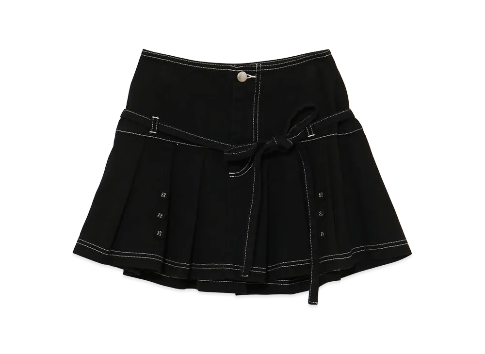 アンドマリー Andmary Mel gather skirt black ANDMARY】Mel gather skirt