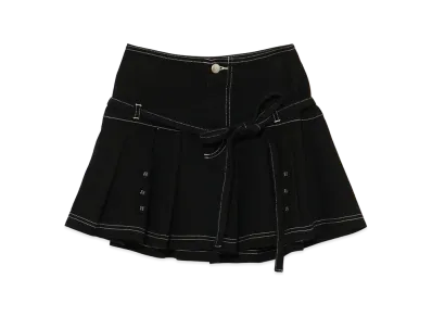 ANDMARY Women's Kika Button Mini Skirt "Black"