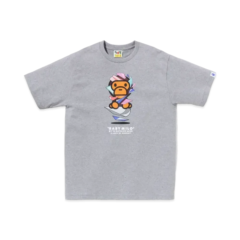 A BATHING APE x LOUIS DE GUZMAN Baby Milo Tee "Gray"