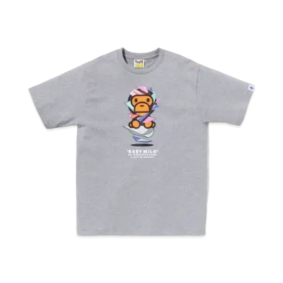 A BATHING APE x LOUIS DE GUZMAN Baby Milo Tee "Gray"