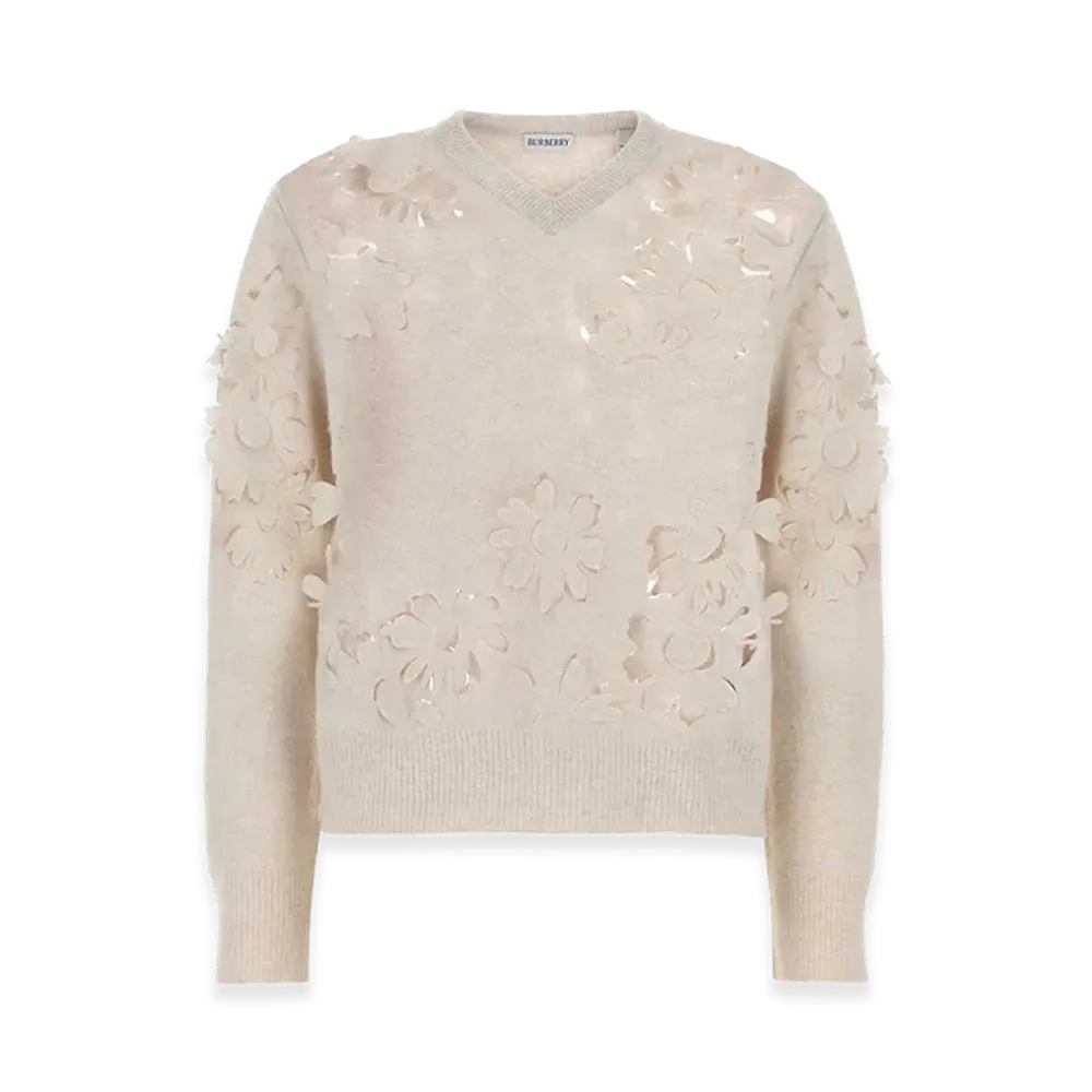 Burberry Women's Wool Sweater "Beige/Sand"