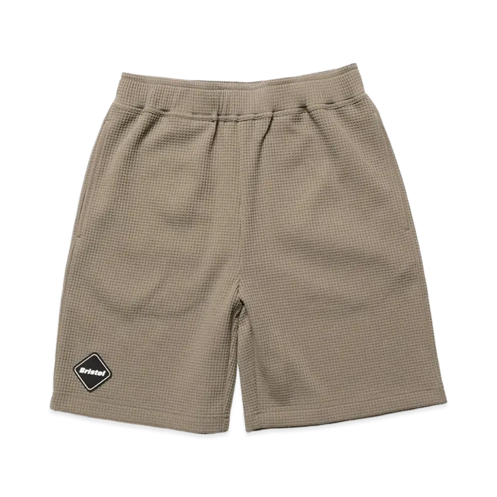 F.C.Real Bristol Kids Tech Waffle Lounge Shorts "Greige"