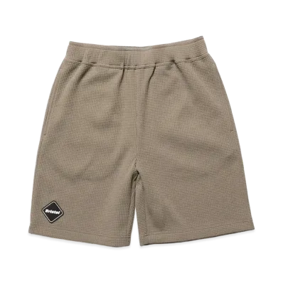 F.C.Real Bristol Kids Tech Waffle Lounge Shorts "Greige"