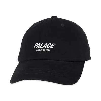 PALACE Leather Strap 6-Panel "Black"