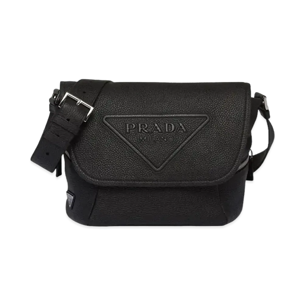 PRADA Leather Bag Shoulder Strap "Black"