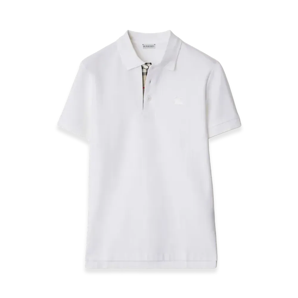 Burberry Cotton Polo Shirt "White"