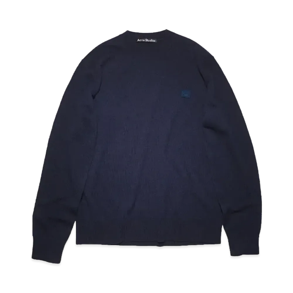 Acne Studios Crew Neck Knit Sweater "Navy"