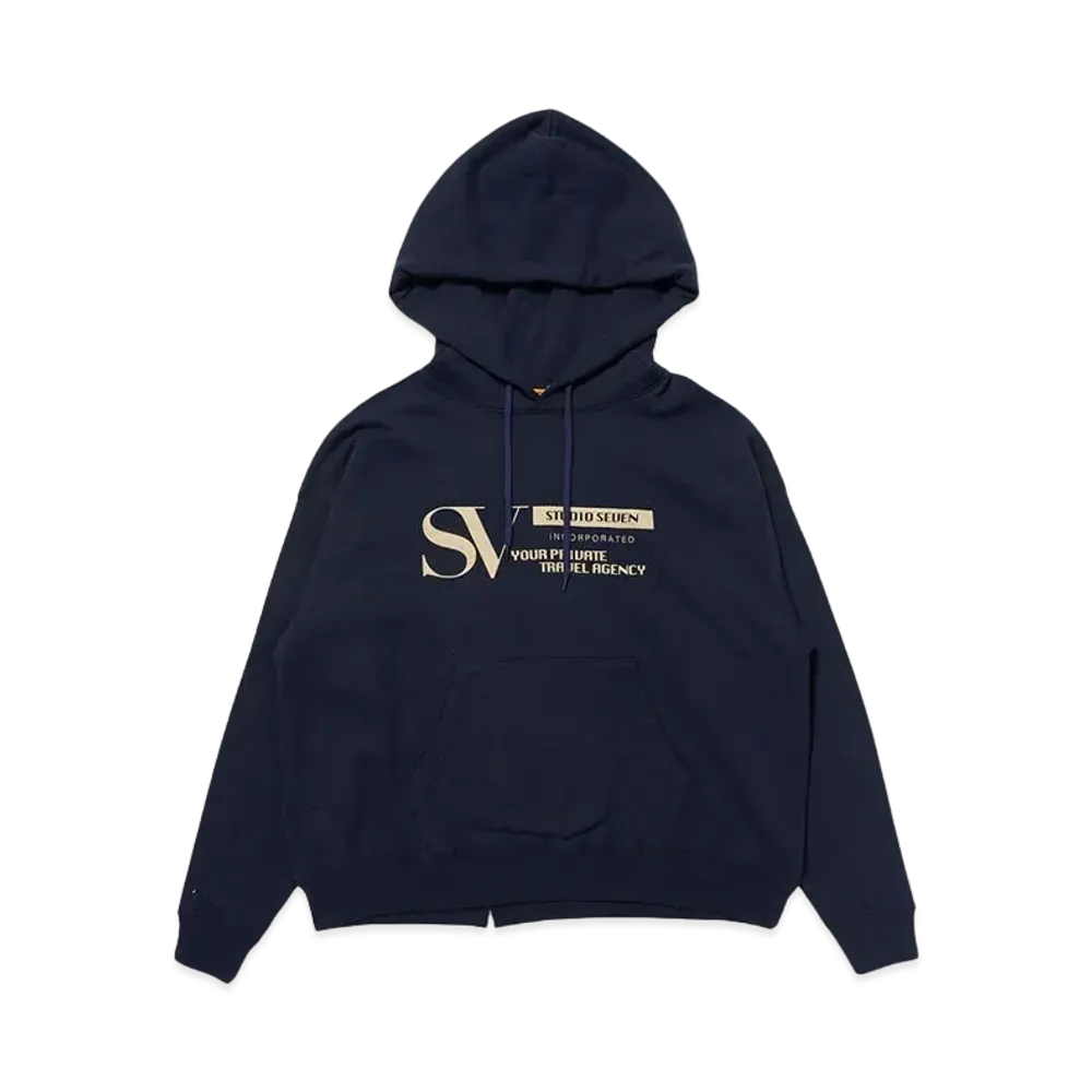 STUDIO SEVEN SV Cutoff Hoodie "NAVY"
