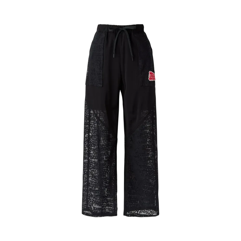 HYSTERIC GLAMOUR Type Logo Pattern Jacquard Pants "Black"