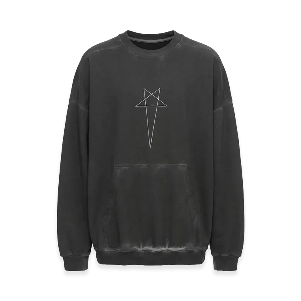 Rick Owens DRKSHDW Sweatshirt "Faded Black/Silver"