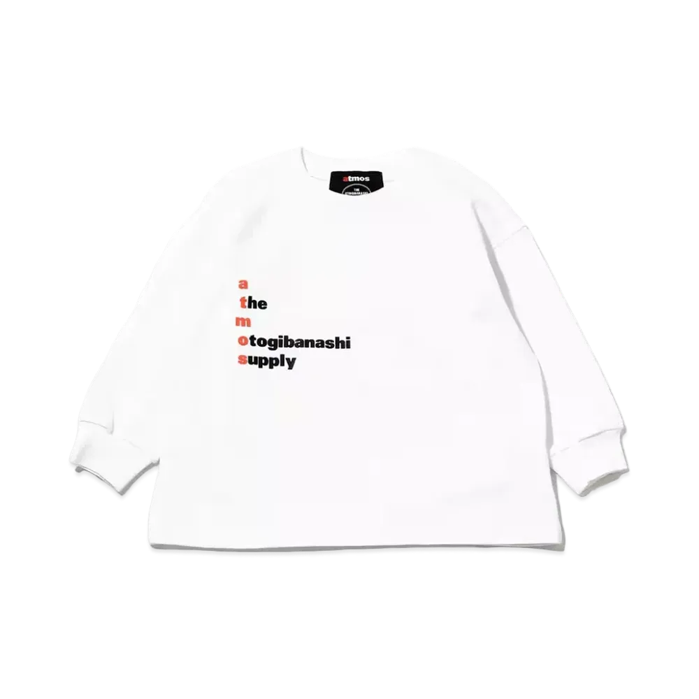 atmos x THE OTOGIBANASHI SUPPLY L/S Kids Tee "White"
