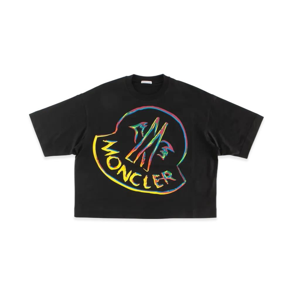 Moncler Women's Logo T-Shirts "Black"