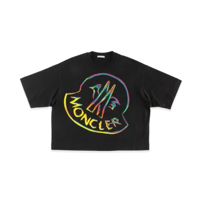 Moncler Women's Logo T-Shirts "Black"