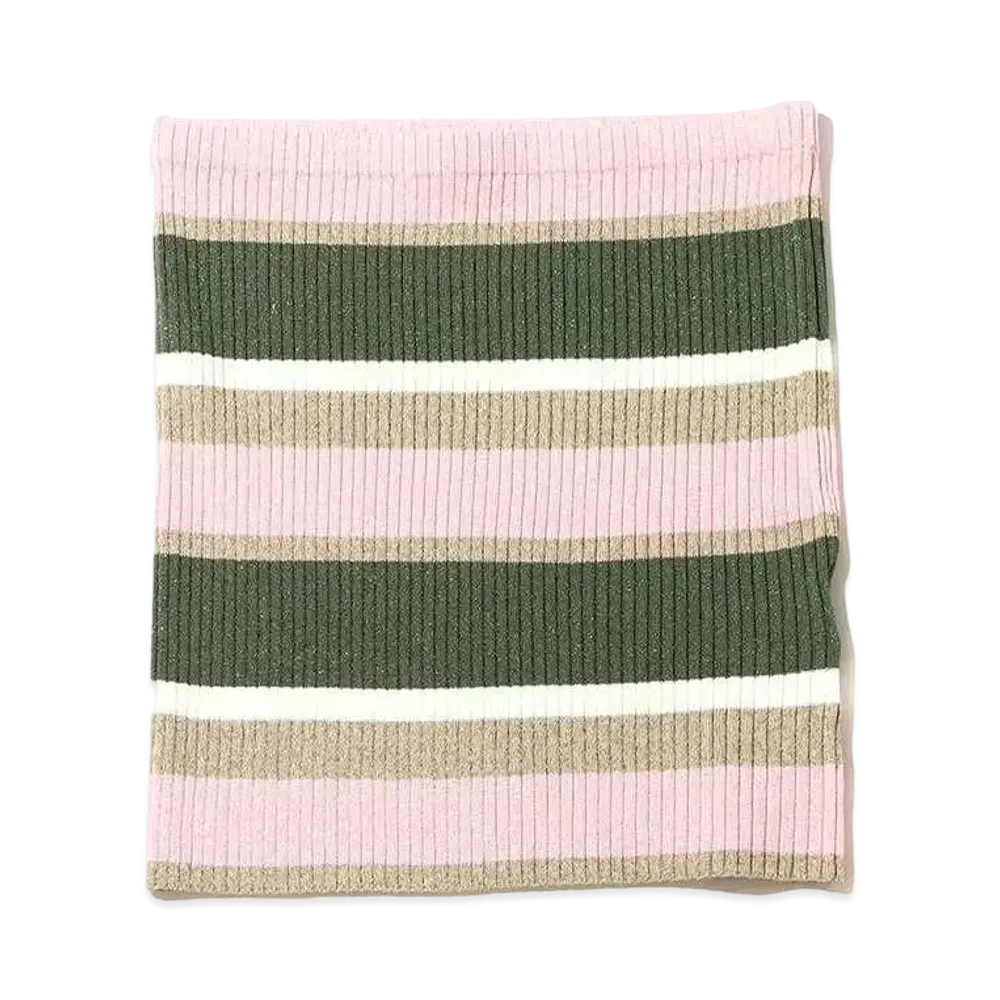 atmos pink Striped Knit Bare Top "Pink"