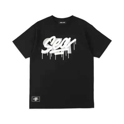 WIND AND SEA X IT'S A LIVING (SEA) T-SHIRT "Black"