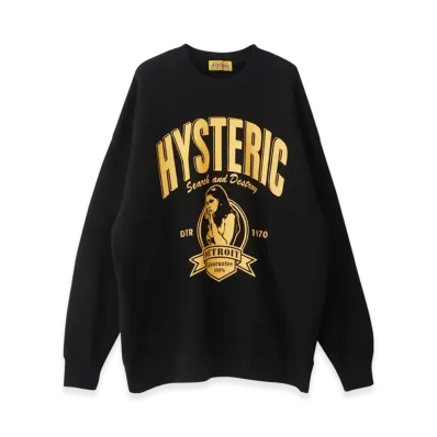 HYSTERIC GLAMOUR DTR Smoker Oversized Sweatshirt "Black"