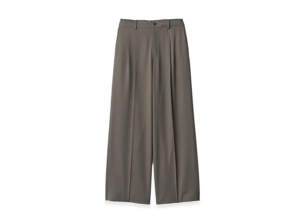 ssstein Easy Long Wide Trousers "Khaki Beige"