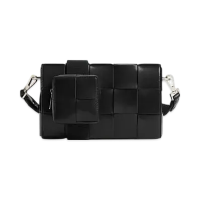 Bottega Veneta Cassette With Versatile Strap "Black"
