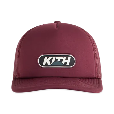 Kith Poly Foam Nolan Trucker Hat with Rubber Patch "Magma"