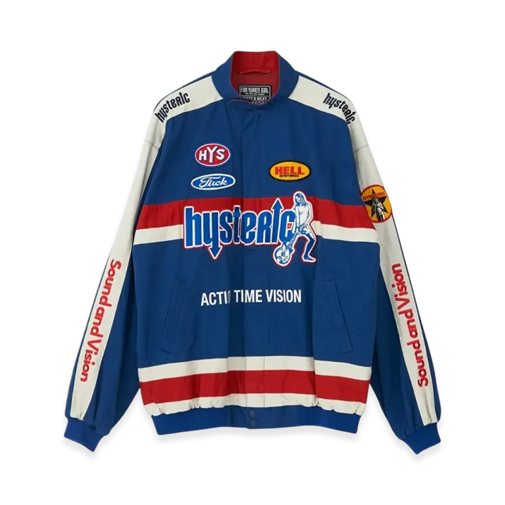 HYSTERIC GLAMOUR Hystric Racing Pit Crew Jacket "Blue"