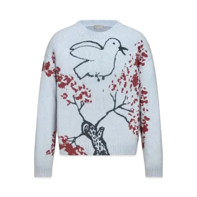 Dior Men's Dior and Hylton Nel Sweater Wool Jersey "Blue"